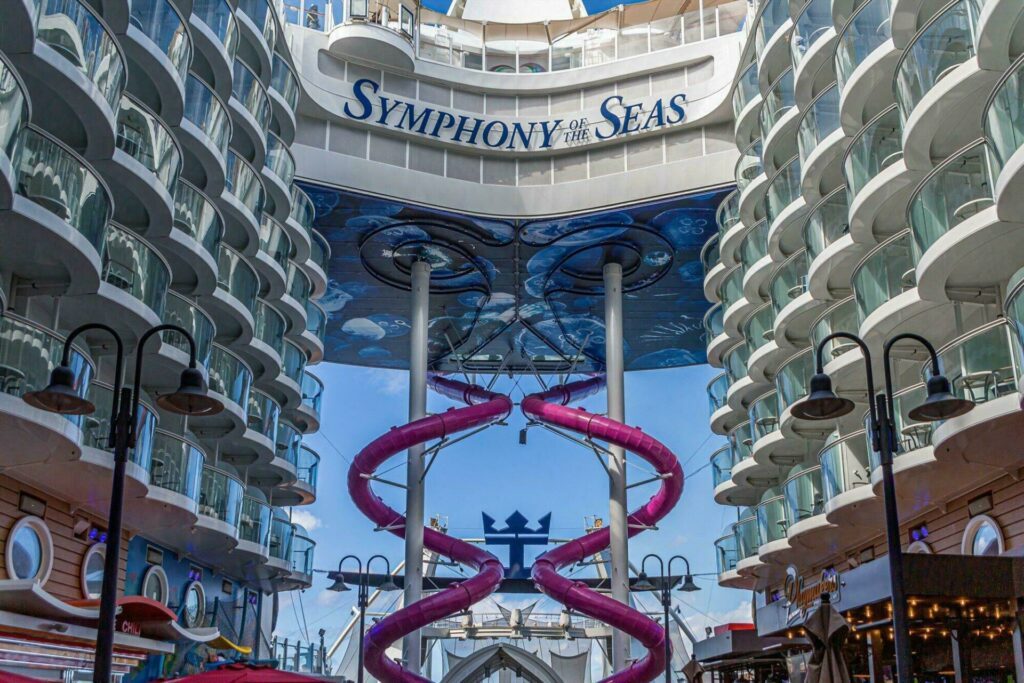 Les toboggans du Symphony of the Seas