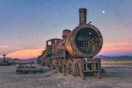 Des photos envoûtantes d’un cimetière de trains en Bolivie