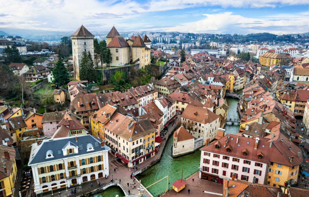 Vue sur le château médiéval, Annecy