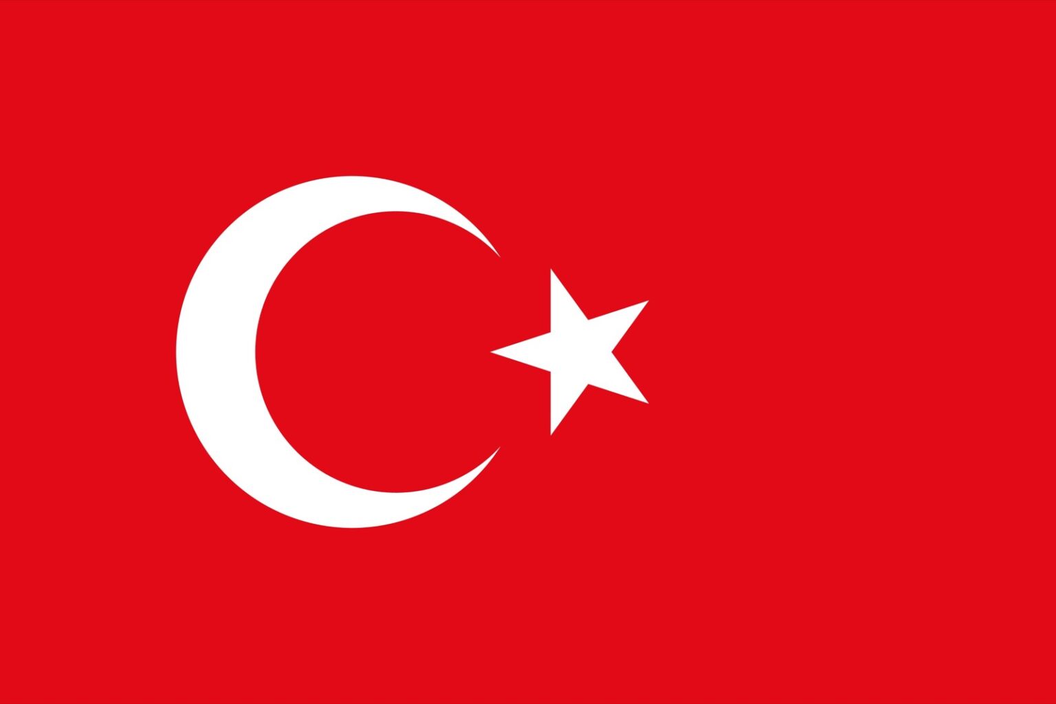 Drapeau de la Turquie officiel actuel
