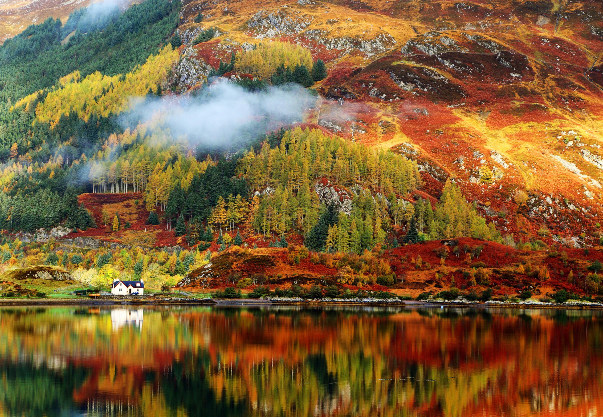 Les Highlands en Ecosse et ses couleurs automnales