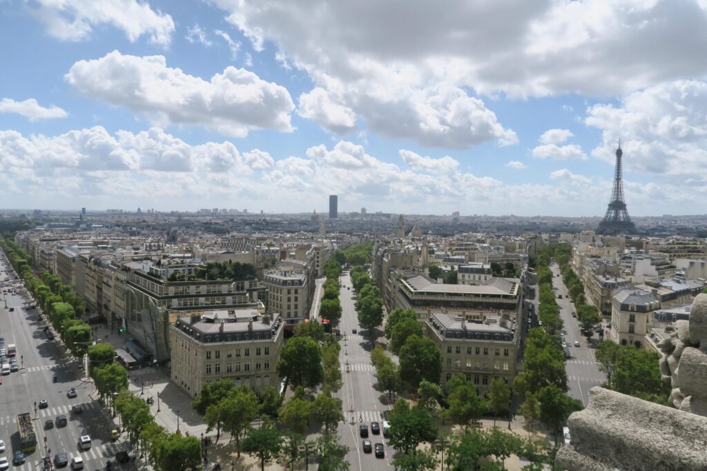 Paris vue depuis l'Arc de Triomphe