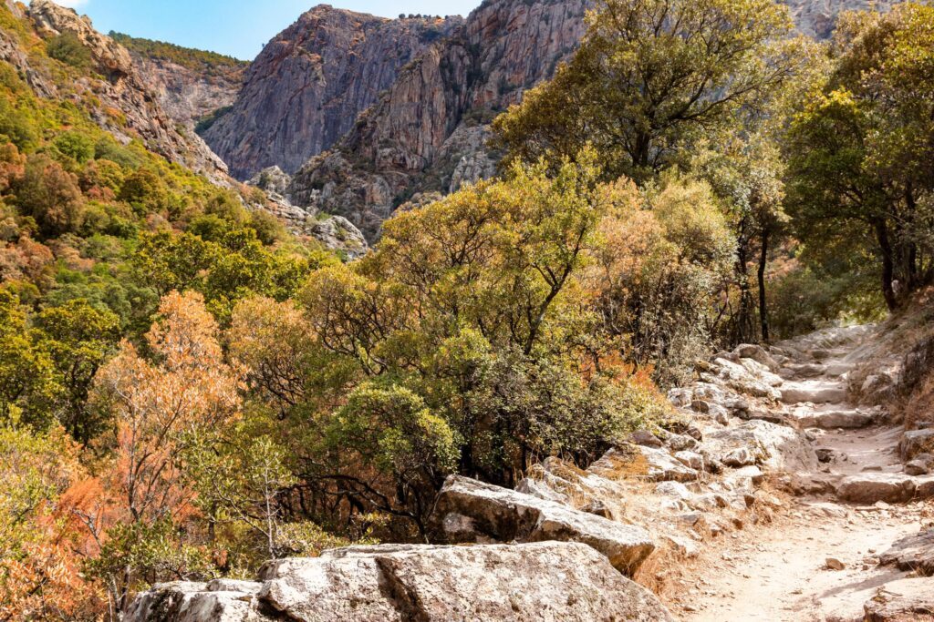 Randonnée en Corse à l'automne