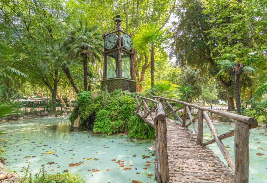 Parc de la Villa Borghèse à Rome, Italie.