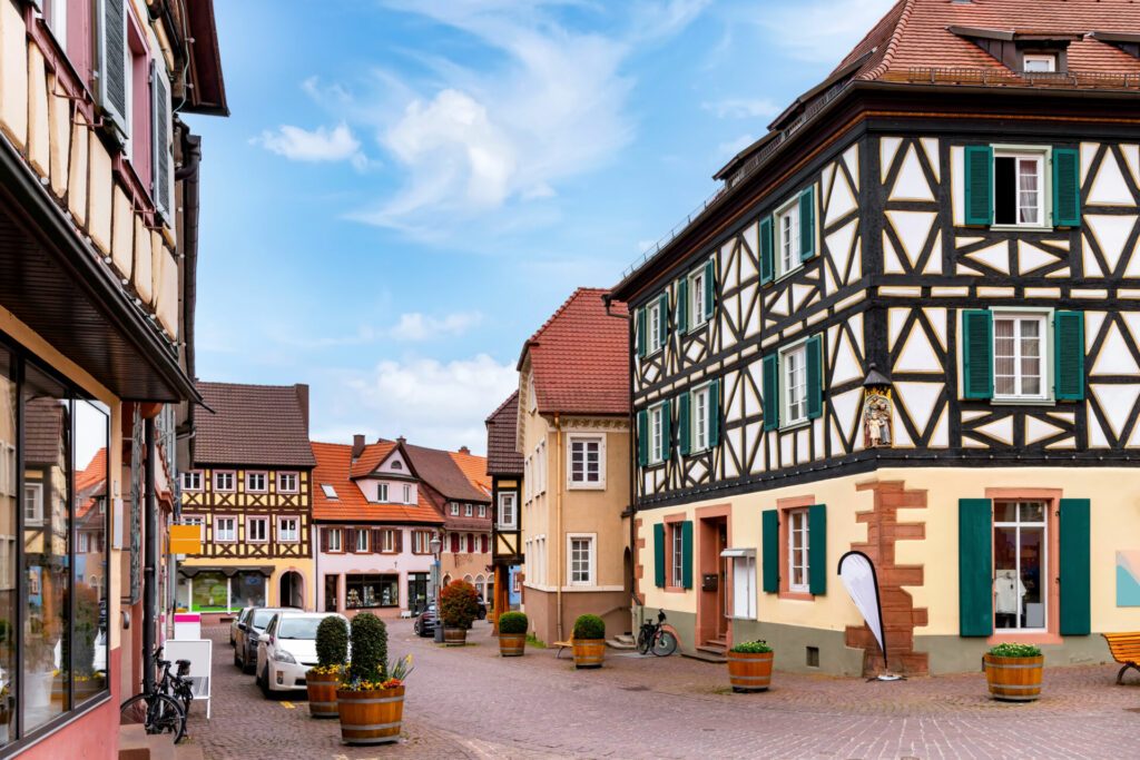 Cityscape of the idyllic village Ettenheim, Ortenaukreis, Baden-Württemberg, Germany