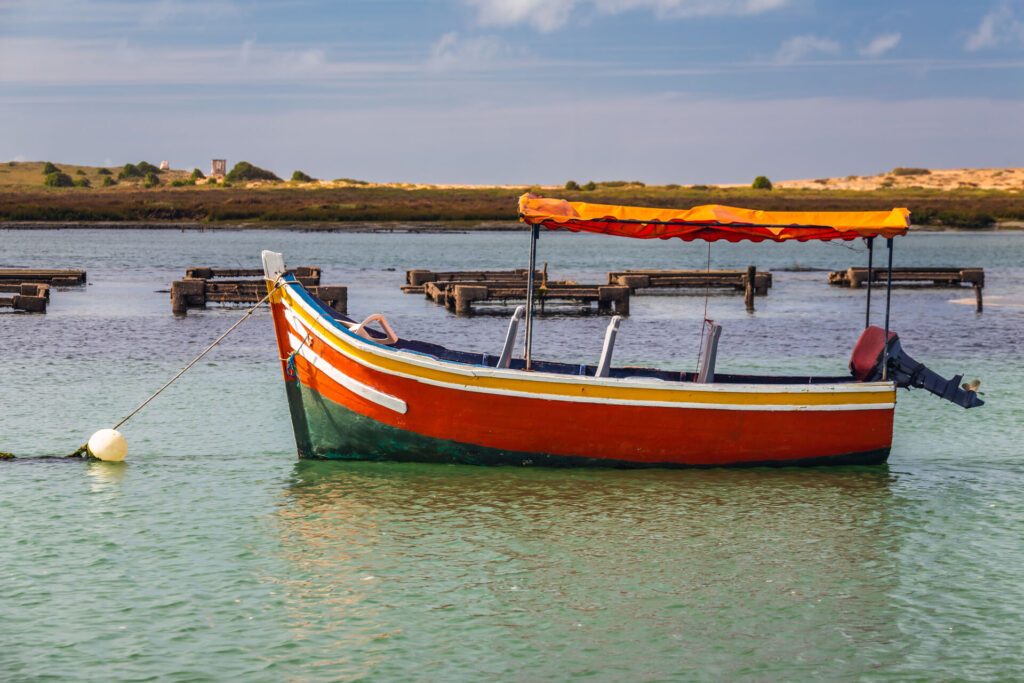 Barques colorées typiques du Maroc