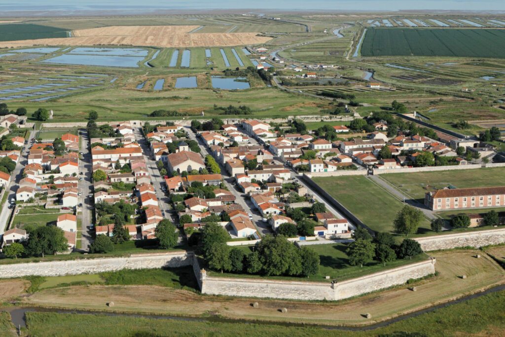 Place forte de Brouage vue du ciel