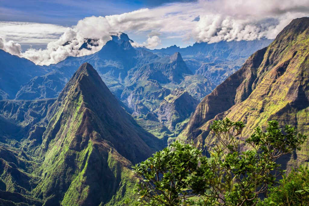 Clouds covering Cirque de Mafate, La Réunion