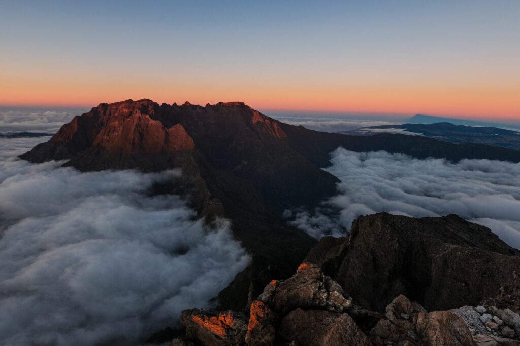 Piton des Neiges, summit of Reunion Island, part of Unesco World Heritage