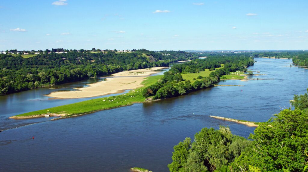 Panorama sur la Loire depuis Champtoceaux