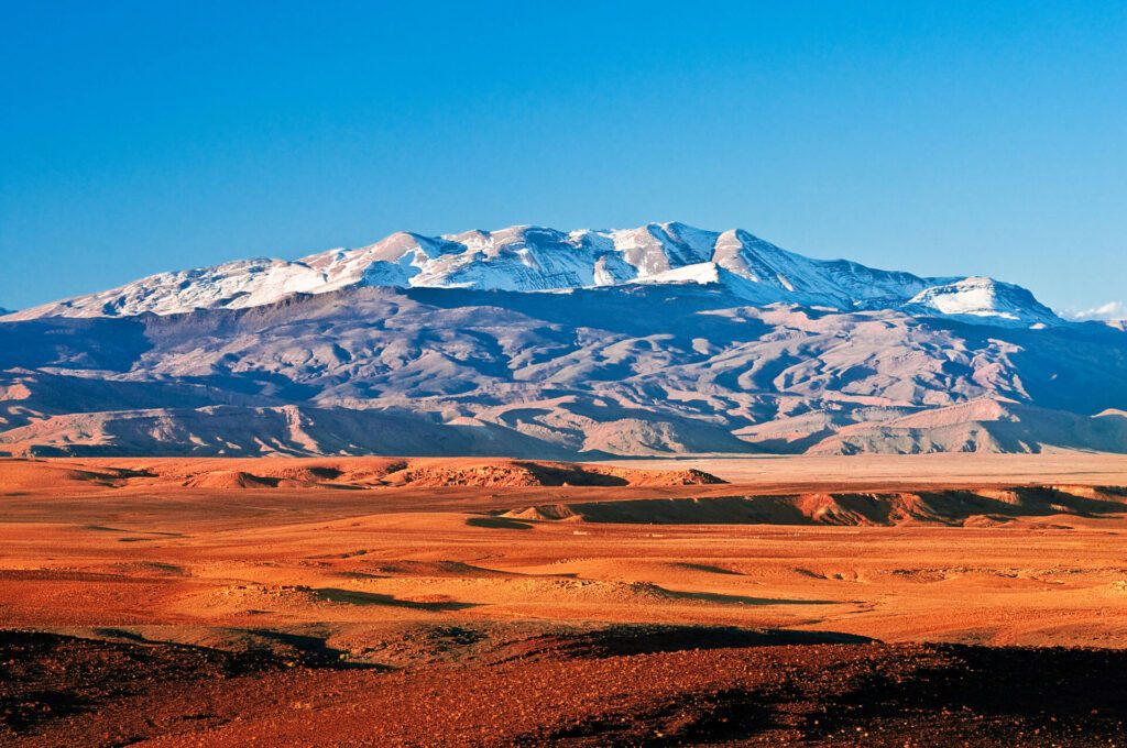 Paysage des montagnes du Haut-Atlas