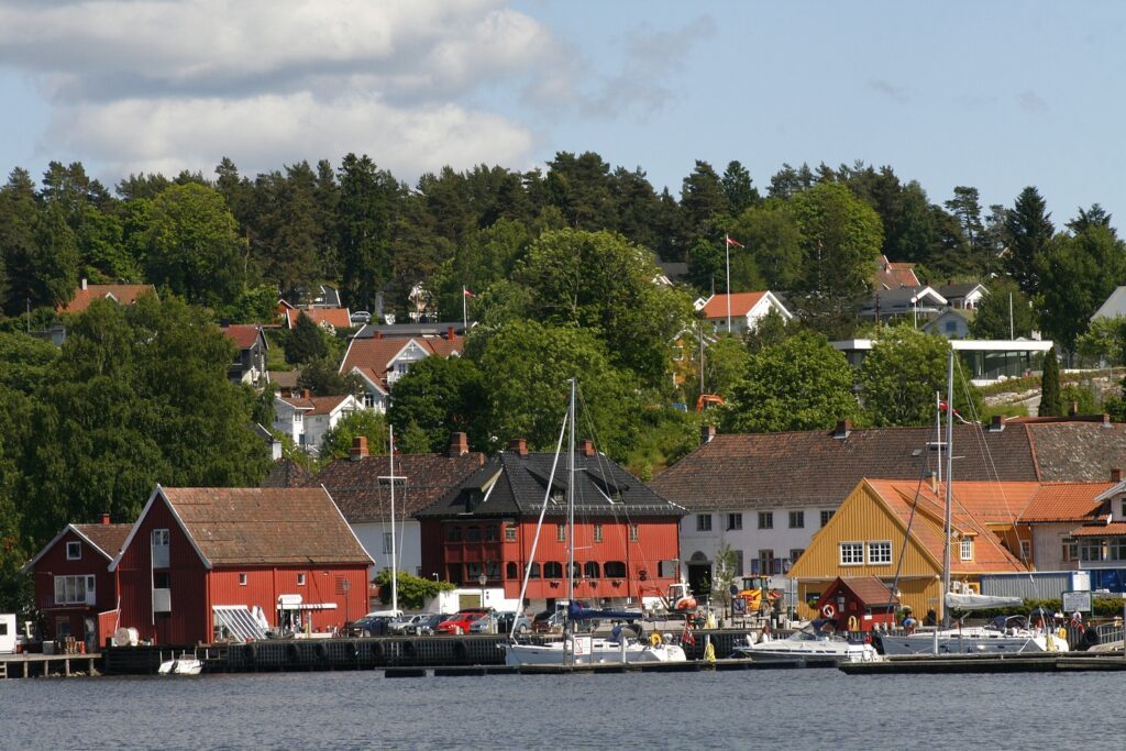 Le village de Son autour d'Oslo