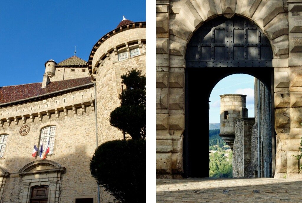 La ville d'Aubenas en Ardèche