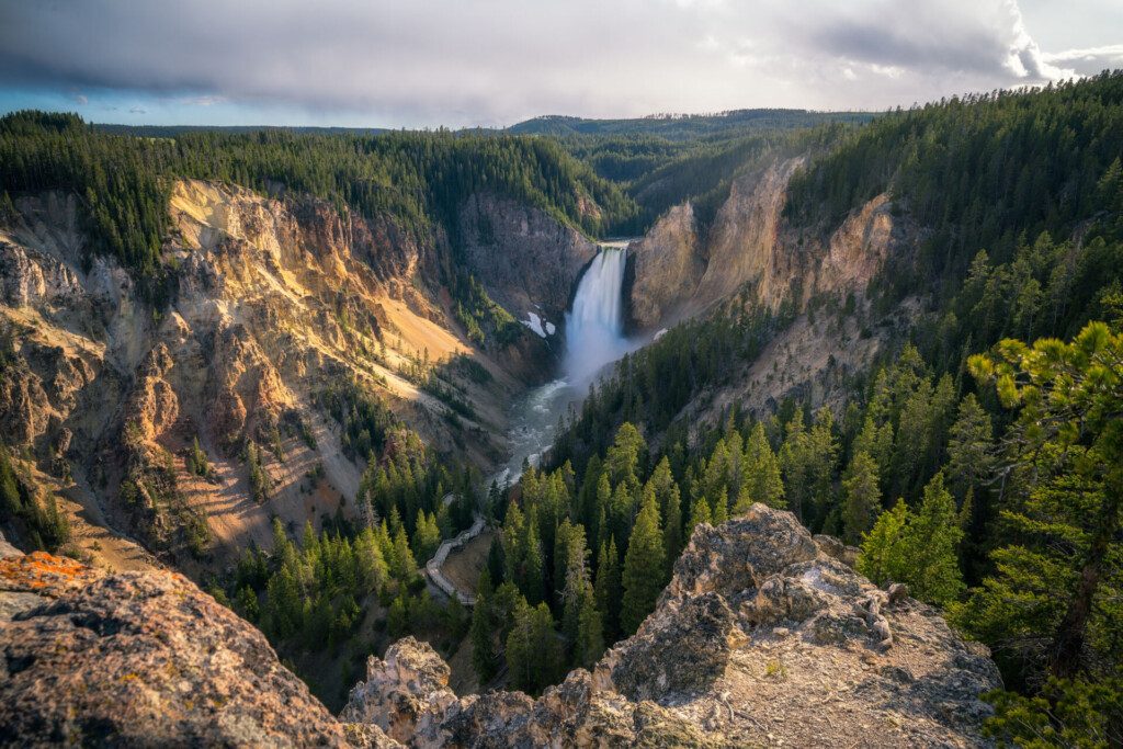 Cascade dans le Parc National de Yellowstone (Wyoming)