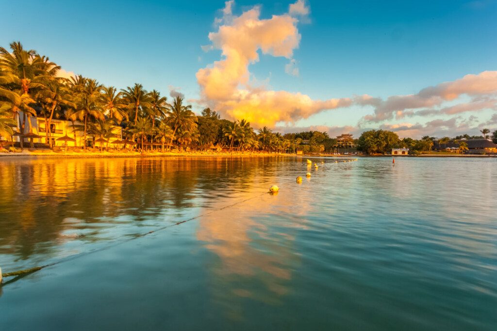 La plage de Balaclava au coucher du soleil