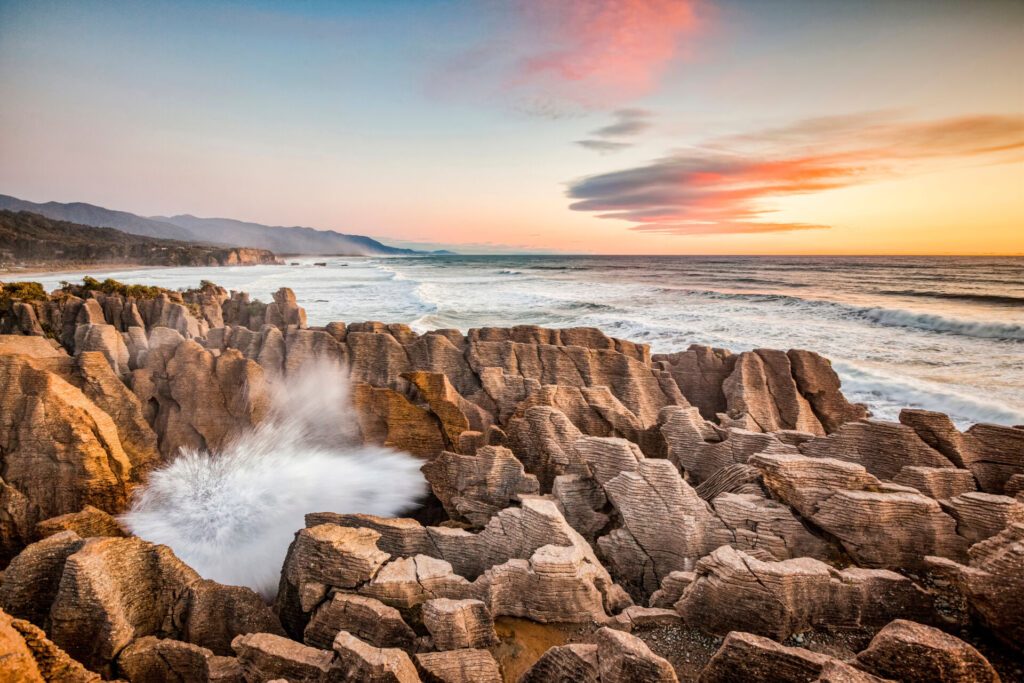 Pancakes Rocks - paysage Nouvelle Zélande