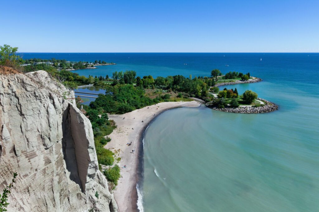 Scarborough Bluffs Park environs de Toronto