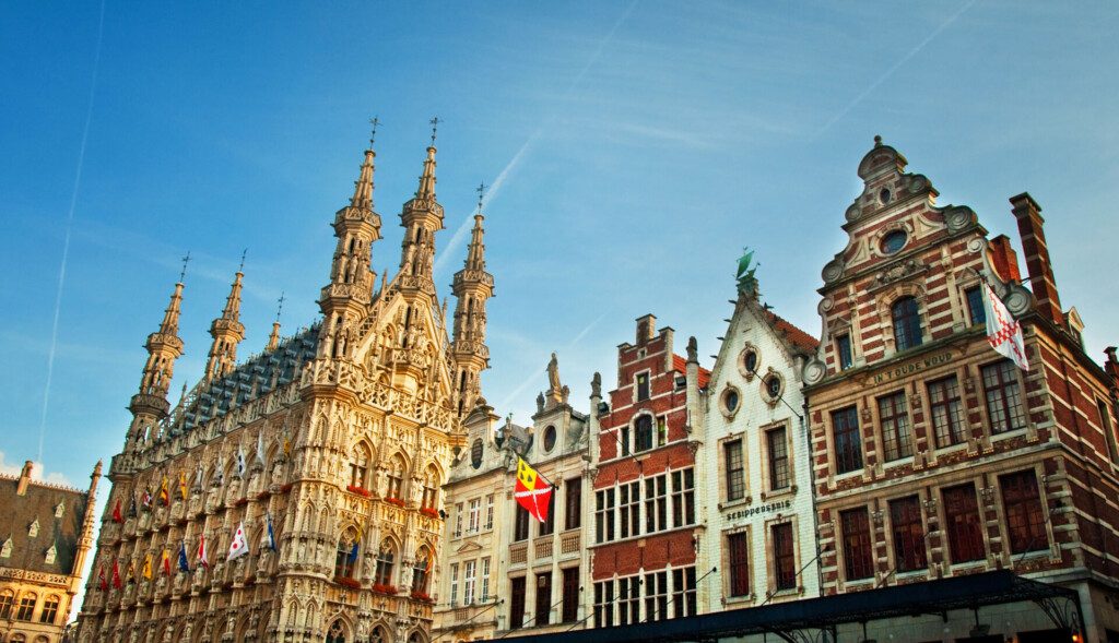 La place Grote Markt à Louvain, proche de Bruxelles