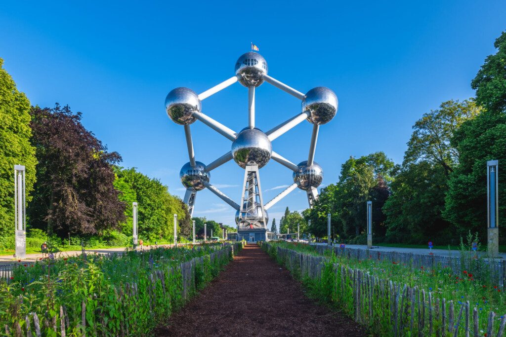 Parc de L'Atomium autour de Bruxelles