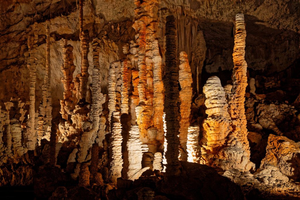 Stalagmites de l'Aven d’Orgnac