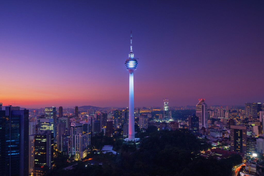 La KL Tower à Kuala Lumpur (Malaisie)