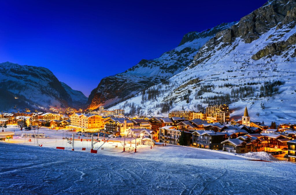 La station de Val d’Isère dans les vacances de Luxe en Hiver en France