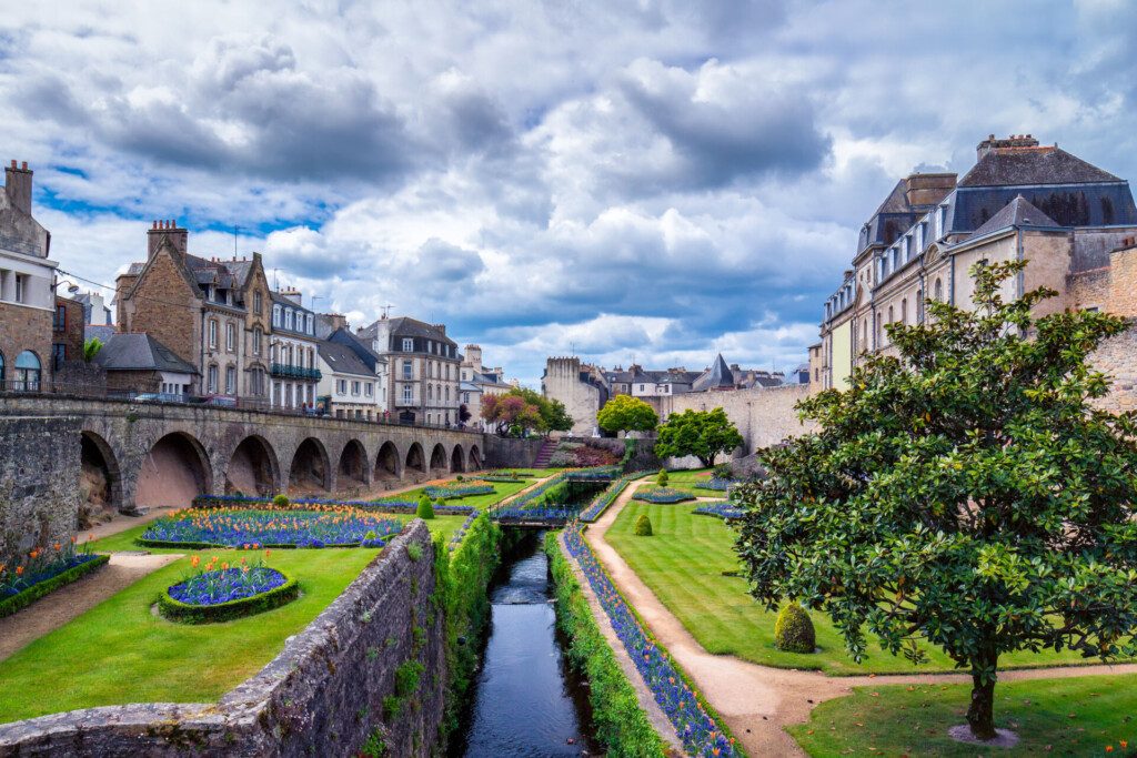 Les jardins du château de Vannes dans le golfe du Morbihan