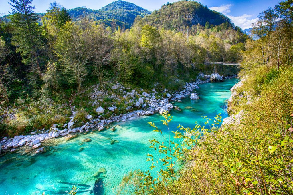 Paysage de Slovénie - la Vallée de la Soča