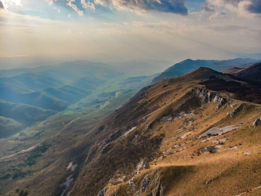 Paysage du Mont Nanos en Slovénie