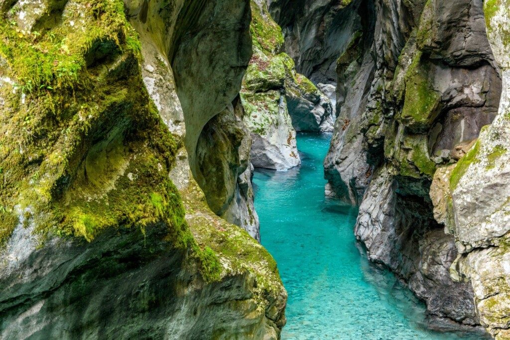 Vue sur les Gorges de Tolmin (Slovénie)