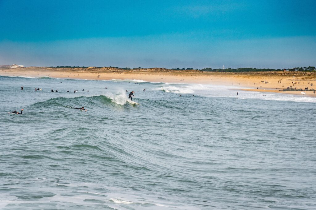 Surfer dans les Landes