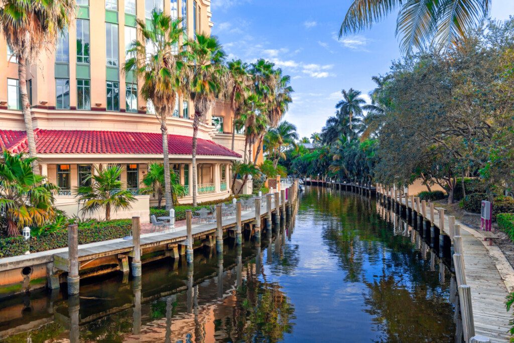 Canal Himmarshee (Las Olas Boulevard) à Fort Lauderdale, près de Miami