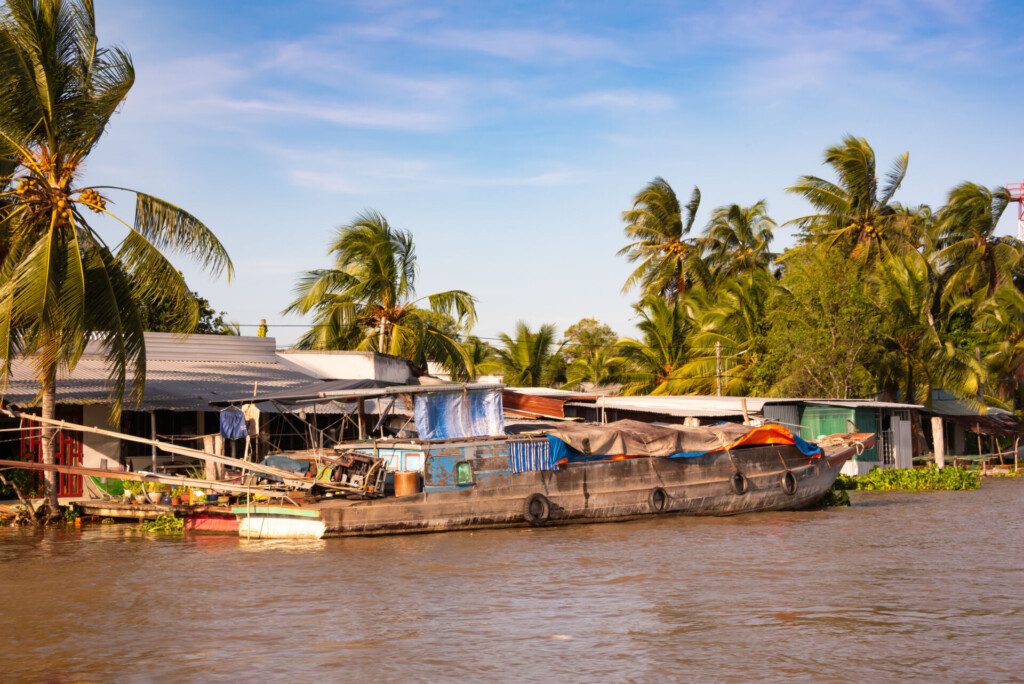 La vie au Vietnam sur le delta du Mekong