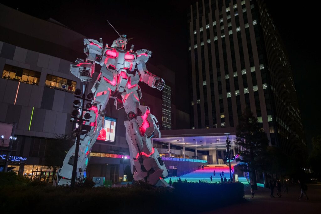 GundamStatue du robot Gundam Unicorn à Odaiba