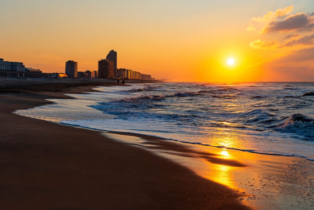 Coucher de soleil à Ostende