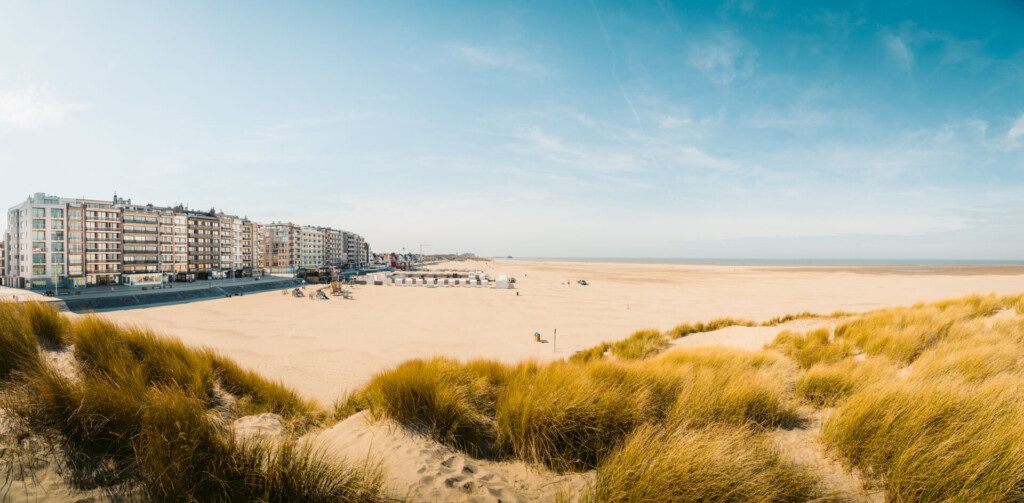 La plage de Knokke-Heist en Belgique