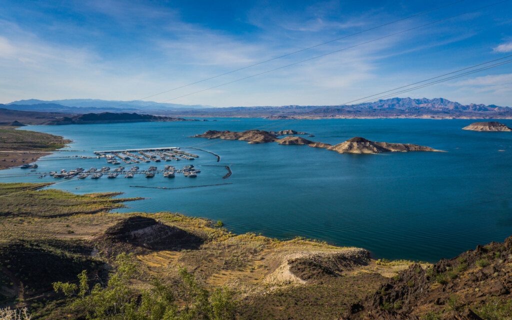 Lac Mead et sa marina, autour de Las Vegas