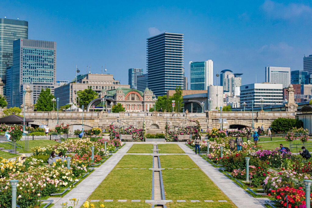 Le jardin des roses de Nakanoshima (Osaka)