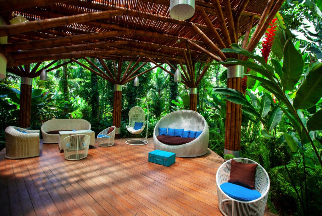 Le lobby d'un Boutique Hôtel au Costa Rica