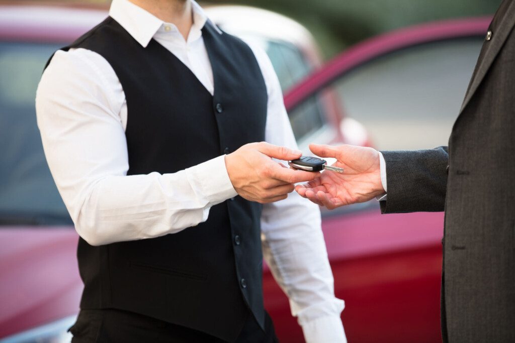 Service de voiturier à l'aéroport