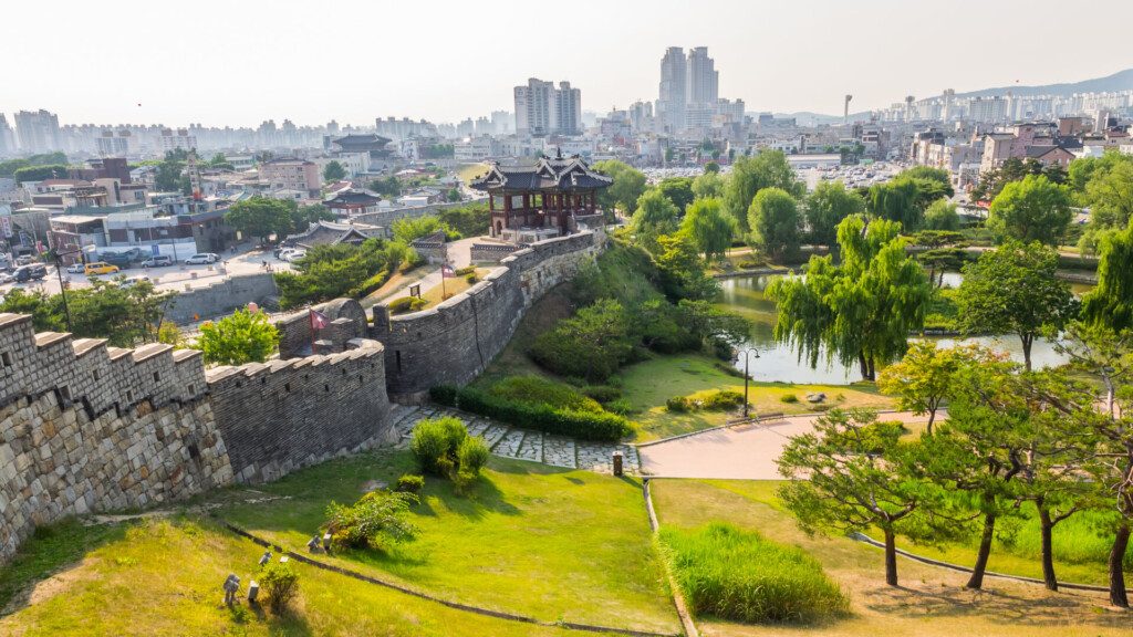 Forteresse de Hwaseong à Suwon, Corée du Sud