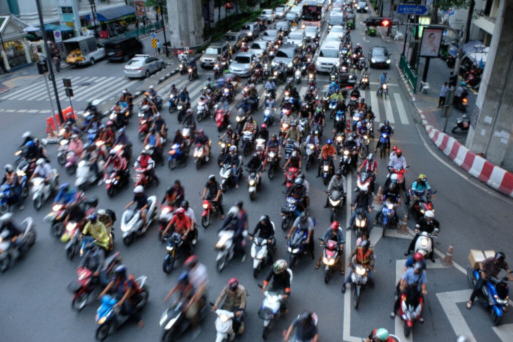 Route transports véhicules circulation à Bangkok