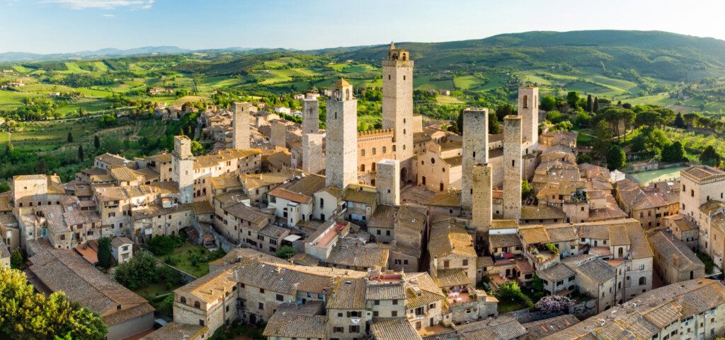 San Gimignano au nord-est de Sienne