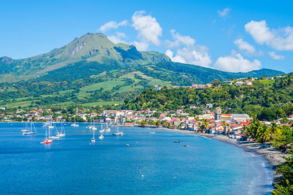 Vue sur la Montagne Pelée, en Martinique